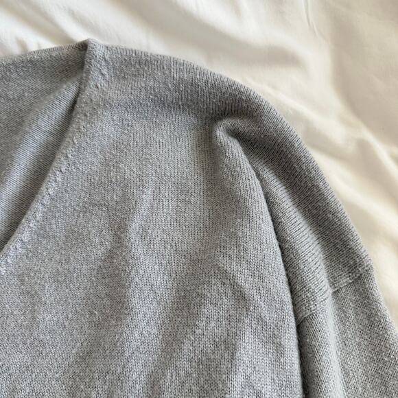 Mansur Gavriel Gray V-Neck Sweater Men’s Size L - Picture 4 of 6